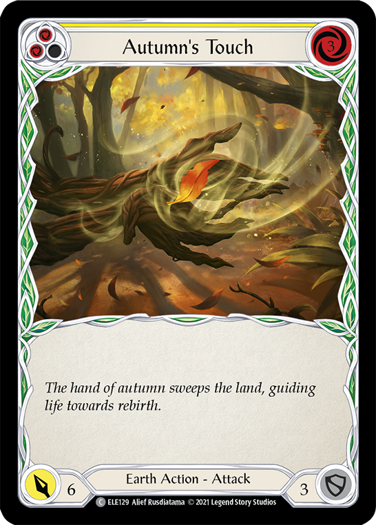 Autumn's Touch (Yellow) [ELE129] (Tales of Aria)  1st Edition Normal | Boutique FDB TCG
