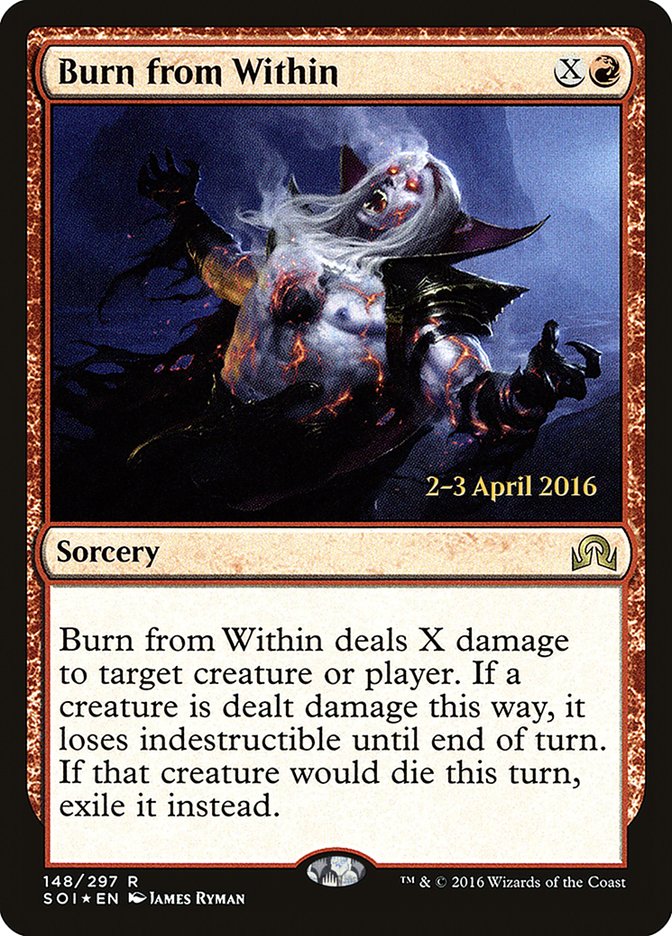 Burn from Within [Shadows over Innistrad Prerelease Promos] | Boutique FDB TCG