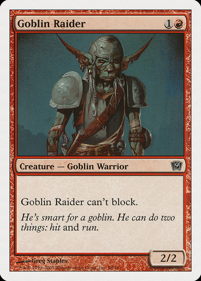 Goblin Raider [Ninth Edition] | Boutique FDB TCG