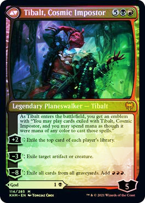 Valki, God of Lies // Tibalt, Cosmic Impostor [Kaldheim Prerelease Promos] | Boutique FDB TCG