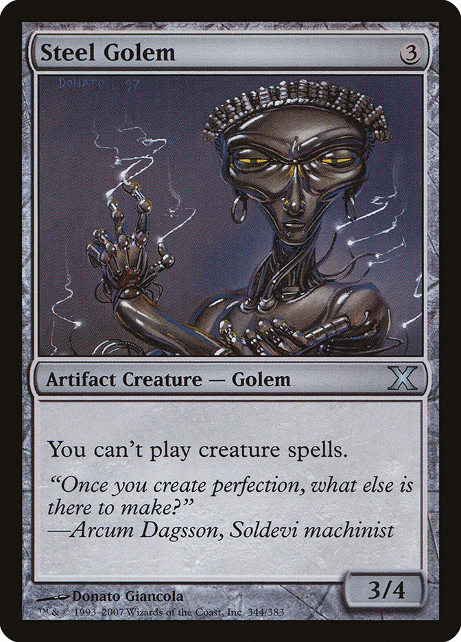 Steel Golem [Tenth Edition] | Boutique FDB TCG