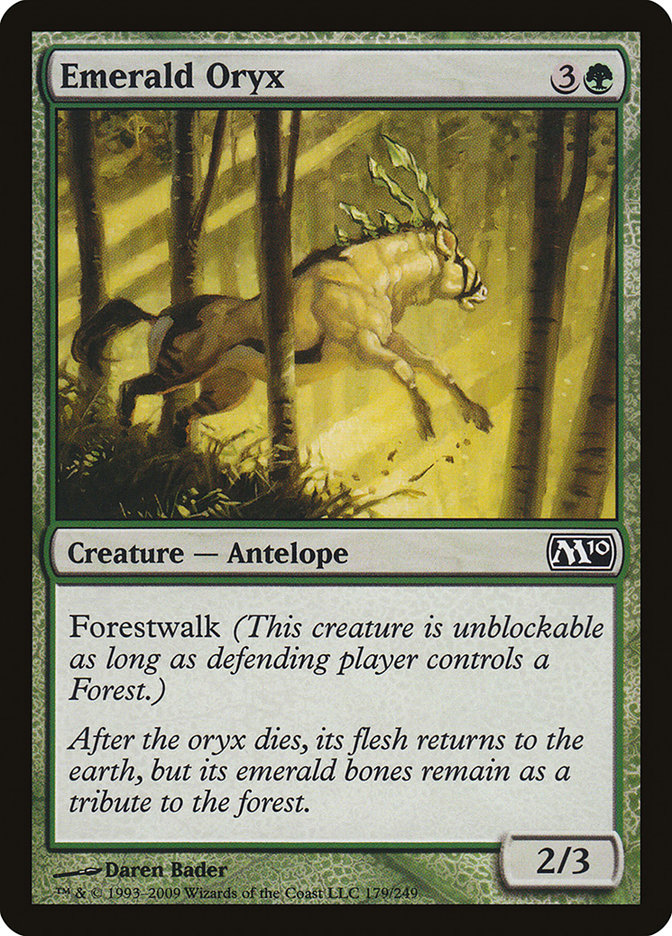 Emerald Oryx [Magic 2010] | Boutique FDB TCG