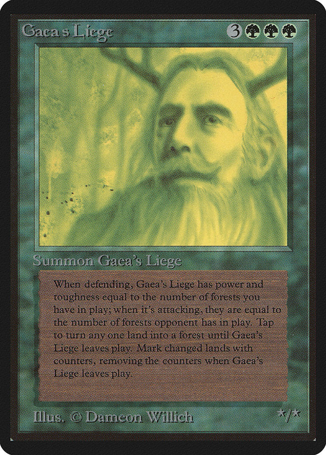 Gaea's Liege [Beta Edition] | Boutique FDB TCG