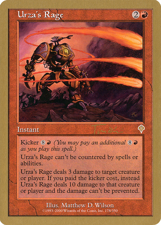 Urza's Rage (Jan Tomcani) [World Championship Decks 2001] | Boutique FDB TCG