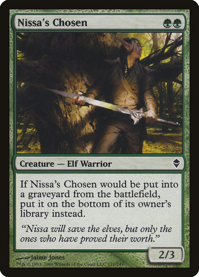 Nissa's Chosen [Zendikar] | Boutique FDB TCG
