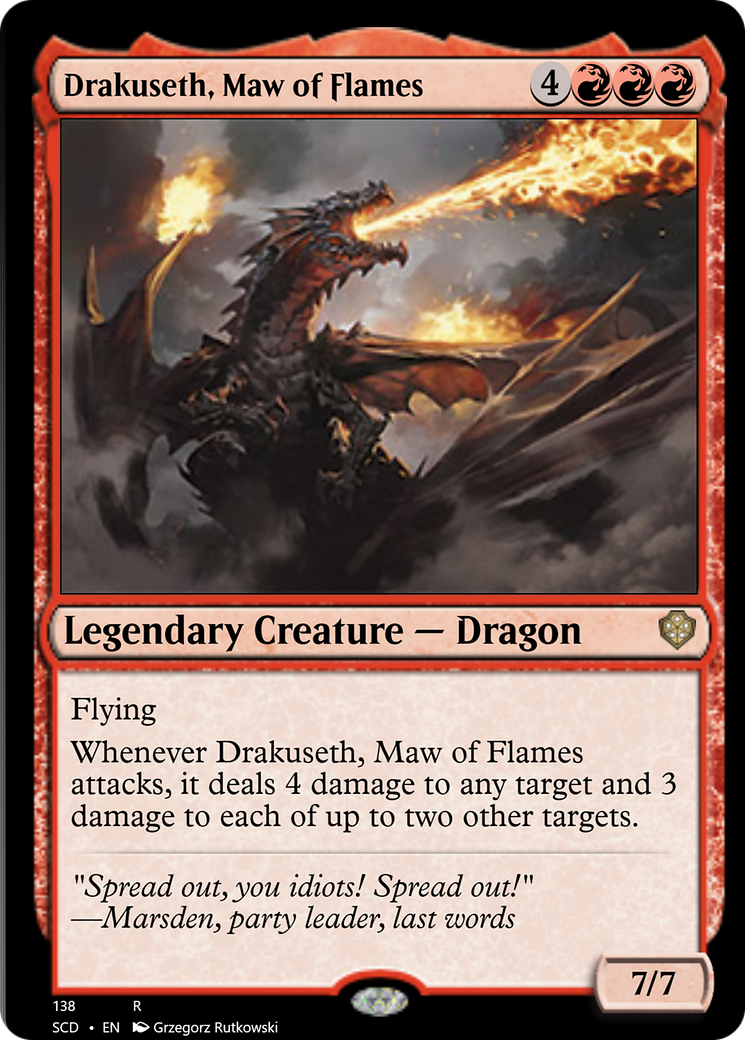 Drakuseth, Maw of Flames [Starter Commander Decks] | Boutique FDB TCG