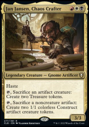 Jan Jansen, Chaos Crafter [Commander Legends: Battle for Baldur's Gate] | Boutique FDB TCG