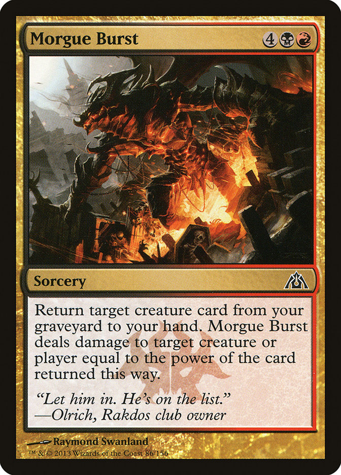 Morgue Burst [Dragon's Maze] | Boutique FDB TCG