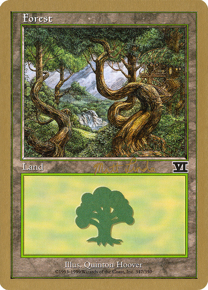 Forest (ml347b) (Matt Linde) [World Championship Decks 1999] | Boutique FDB TCG