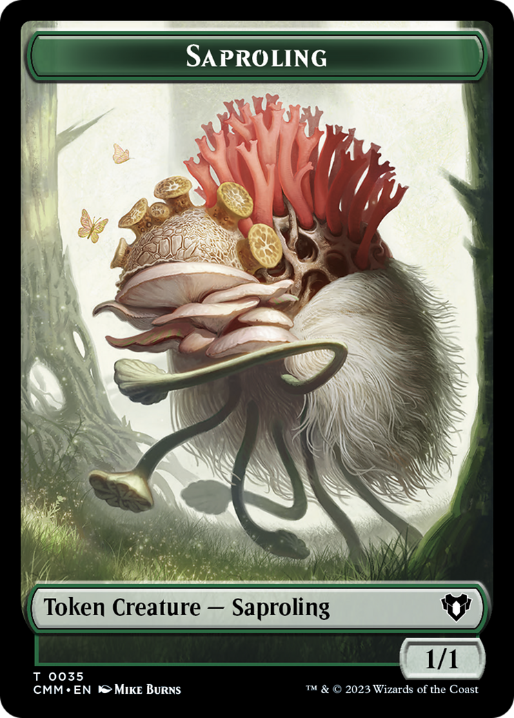 Saproling // Satyr Double-Sided Token [Commander Masters Tokens] | Boutique FDB TCG