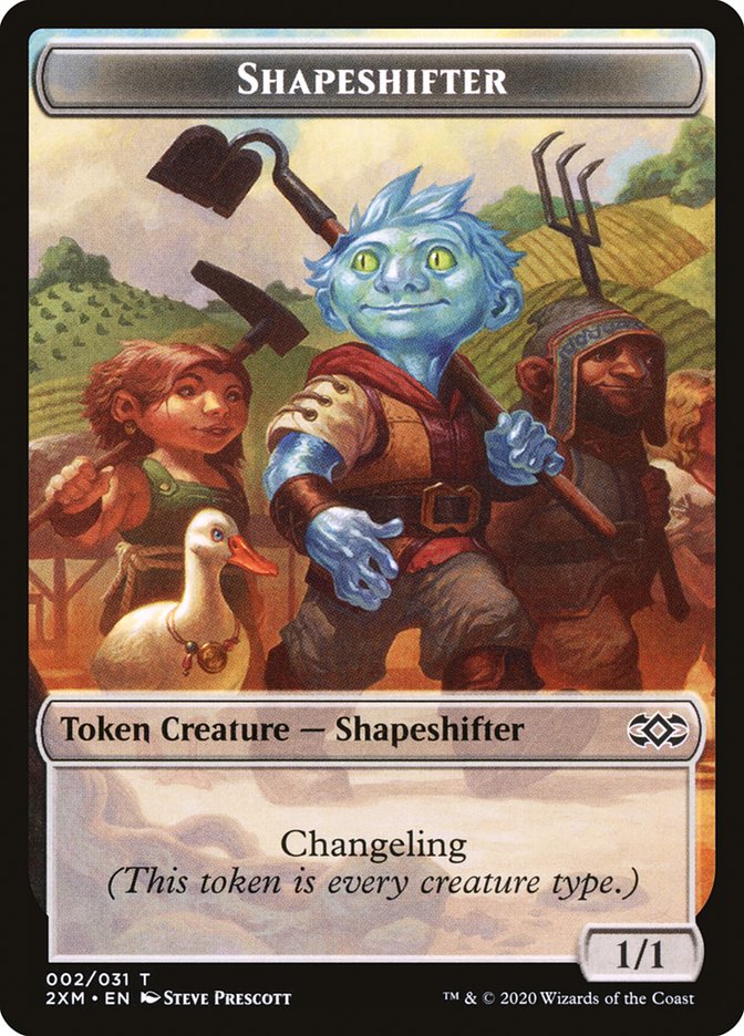 Elemental // Shapeshifter Double-Sided Token [Double Masters Tokens] | Boutique FDB TCG