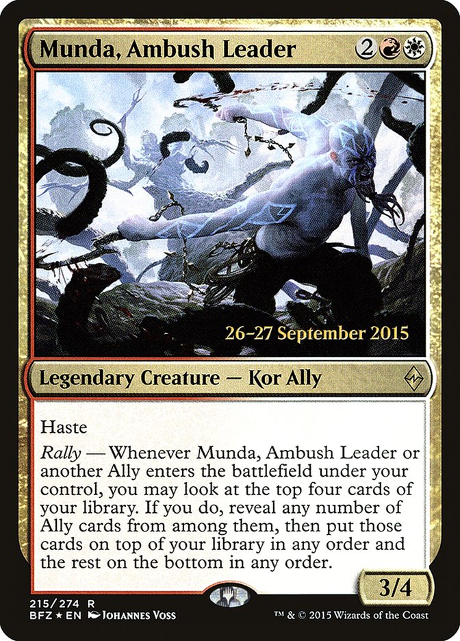 Munda, Ambush Leader [Battle for Zendikar Prerelease Promos] | Boutique FDB TCG