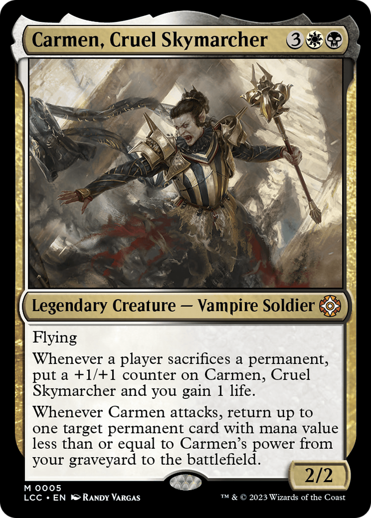 Carmen, Cruel Skymarcher [The Lost Caverns of Ixalan Commander] | Boutique FDB TCG