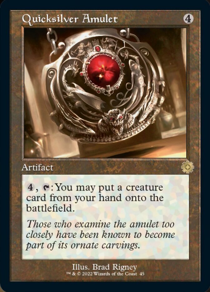 Quicksilver Amulet (Retro) [The Brothers' War Retro Artifacts] | Boutique FDB TCG