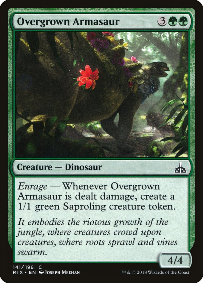 Overgrown Armasaur [Rivals of Ixalan] | Boutique FDB TCG