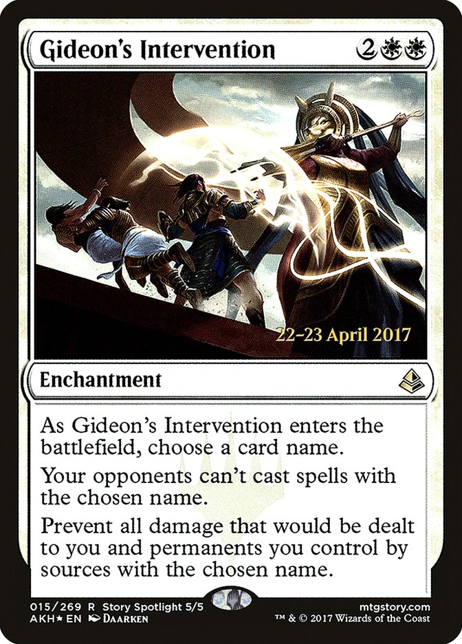 Gideon's Intervention [Amonkhet Prerelease Promos] | Boutique FDB TCG