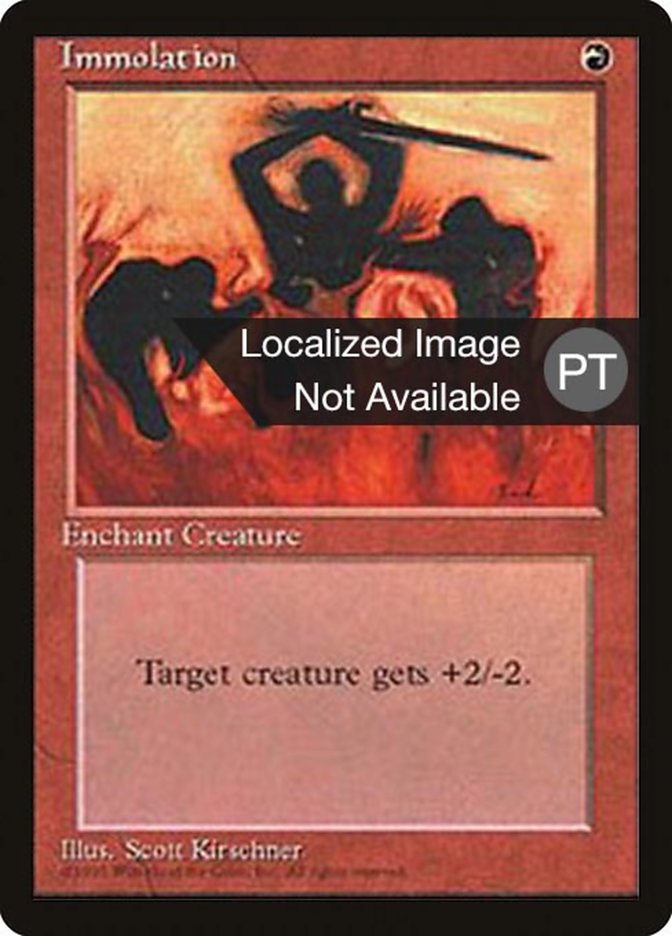 Immolation [Fourth Edition (Foreign Black Border)] | Boutique FDB TCG