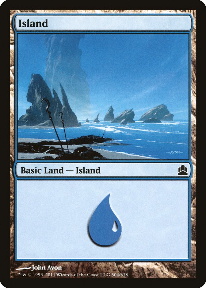 Island (304) [Commander 2011] | Boutique FDB TCG