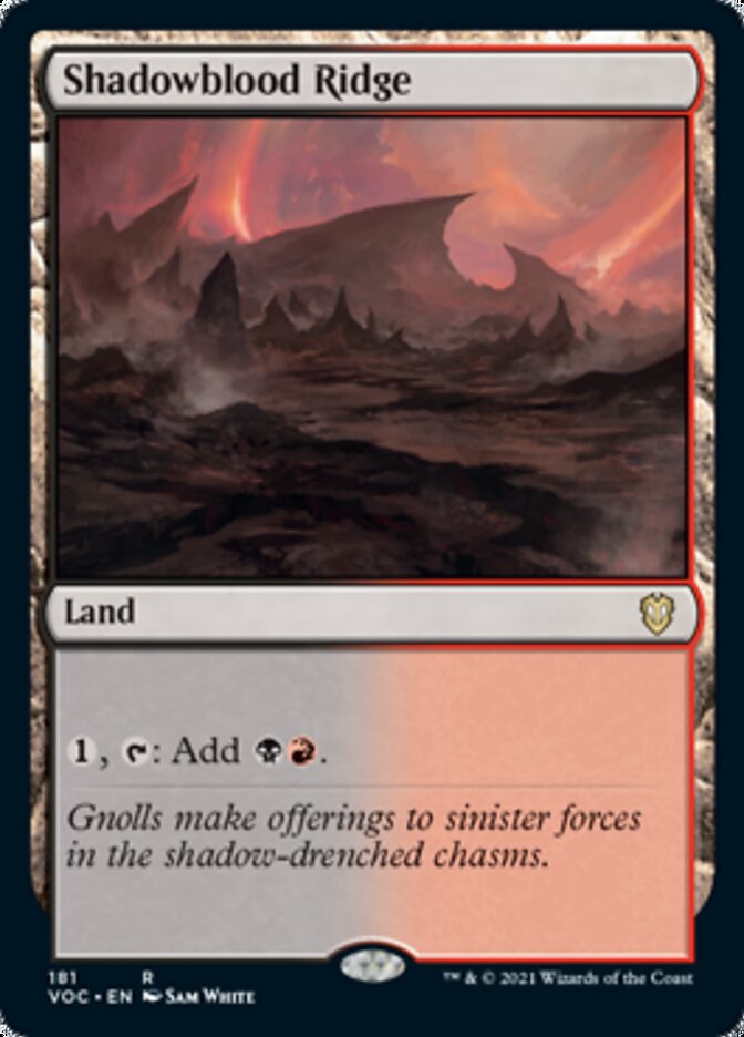 Shadowblood Ridge [Innistrad: Crimson Vow Commander] | Boutique FDB TCG