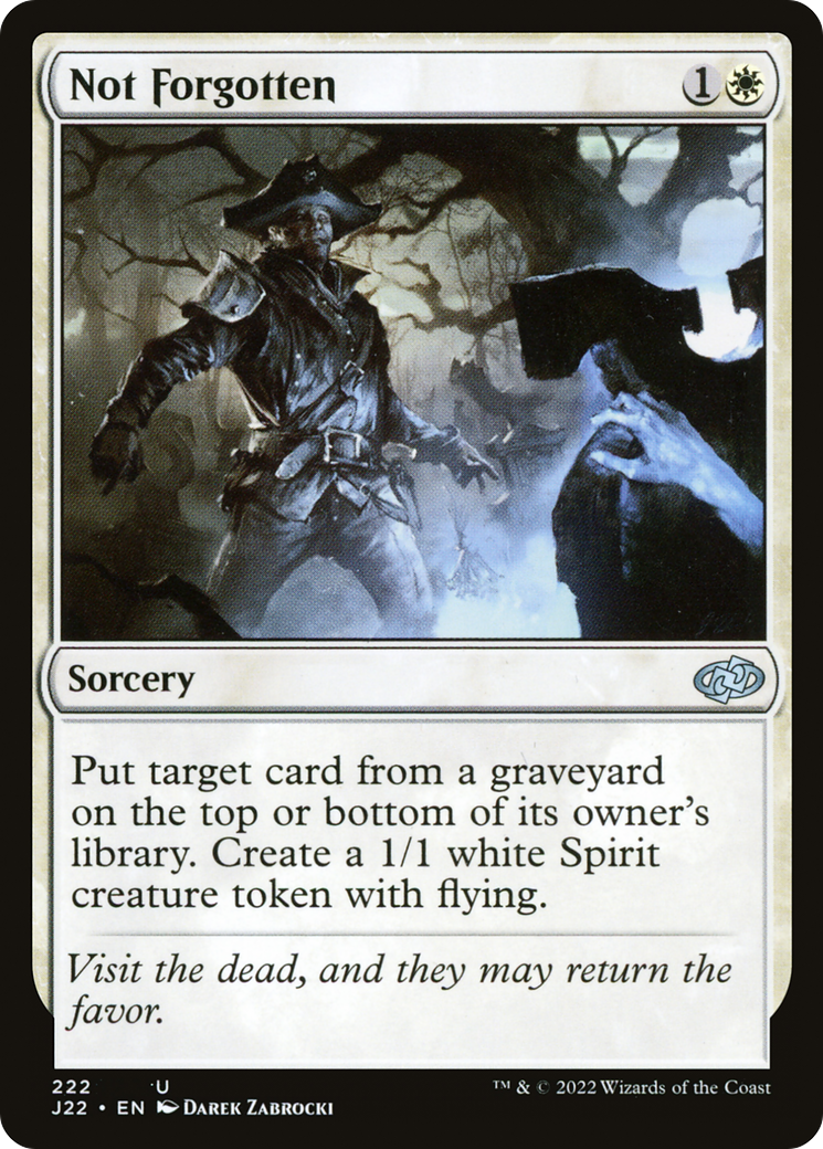 Not Forgotten [Jumpstart 2022] | Boutique FDB TCG