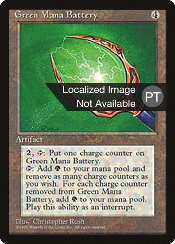 Green Mana Battery [Fourth Edition (Foreign Black Border)] | Boutique FDB TCG