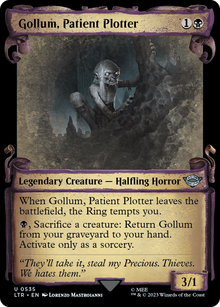 Gollum, Patient Plotter [The Lord of the Rings: Tales of Middle-Earth Showcase Scrolls] | Boutique FDB TCG