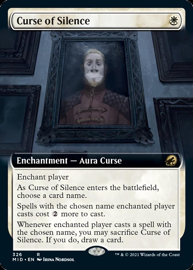 Curse of Silence (Extended Art) [Innistrad: Midnight Hunt] | Boutique FDB TCG