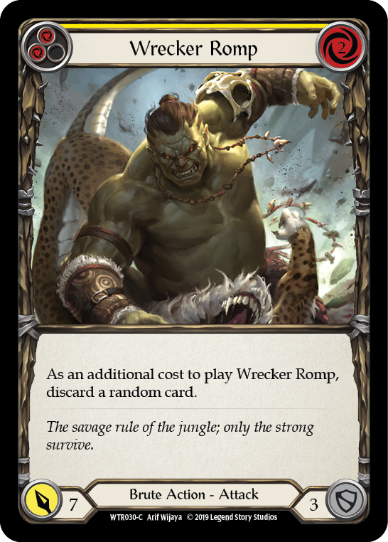 Wrecker Romp (Yellow) [WTR030-C] (Welcome to Rathe)  Alpha Print Normal | Boutique FDB TCG