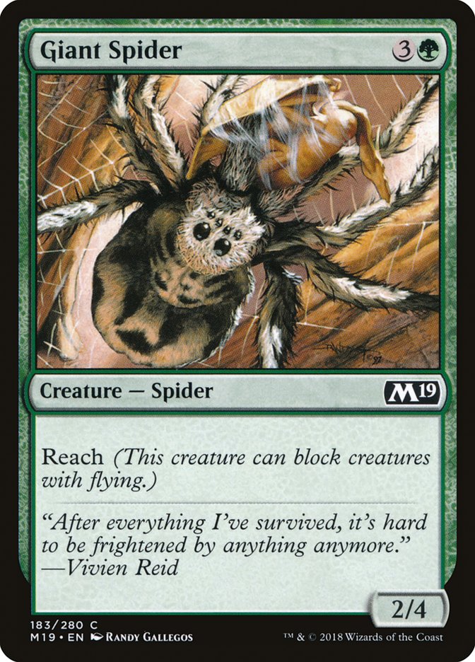 Giant Spider [Core Set 2019] | Boutique FDB TCG