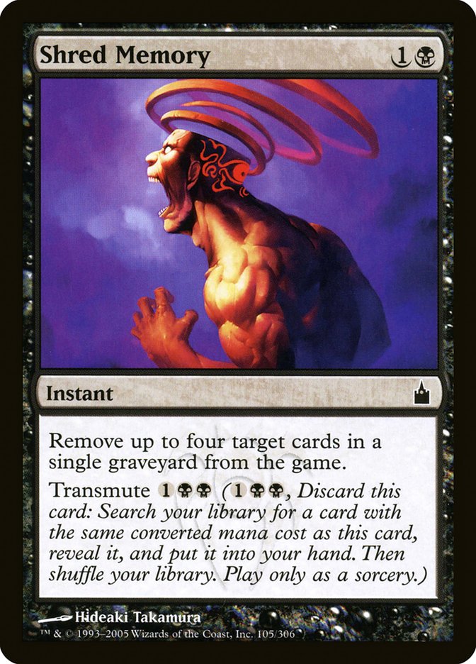Shred Memory [Ravnica: City of Guilds] | Boutique FDB TCG
