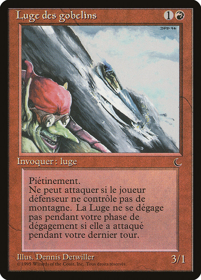 Goblin Rock Sled (French) - "Luge des gobelins" [Renaissance] | Boutique FDB TCG