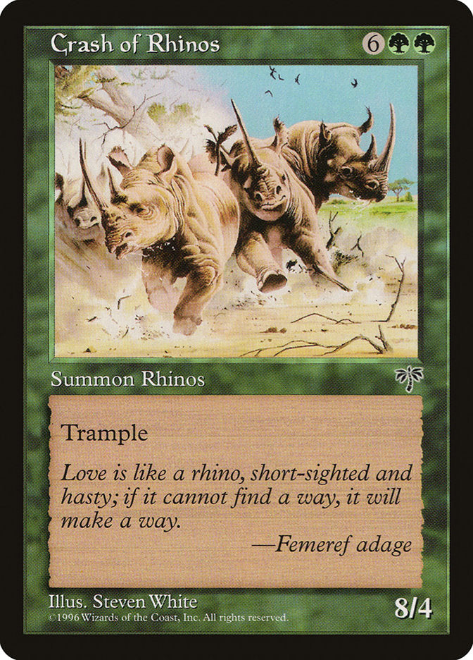 Crash of Rhinos [Mirage] | Boutique FDB TCG