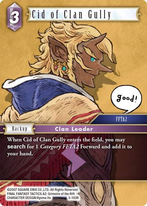 Cid of Clan Gully [Opus V] | Boutique FDB TCG