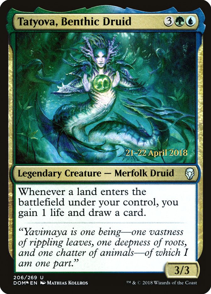 Tatyova, Benthic Druid [Dominaria Prerelease Promos] | Boutique FDB TCG