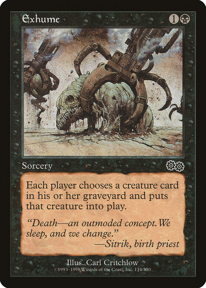 Exhume [Urza's Saga] | Boutique FDB TCG