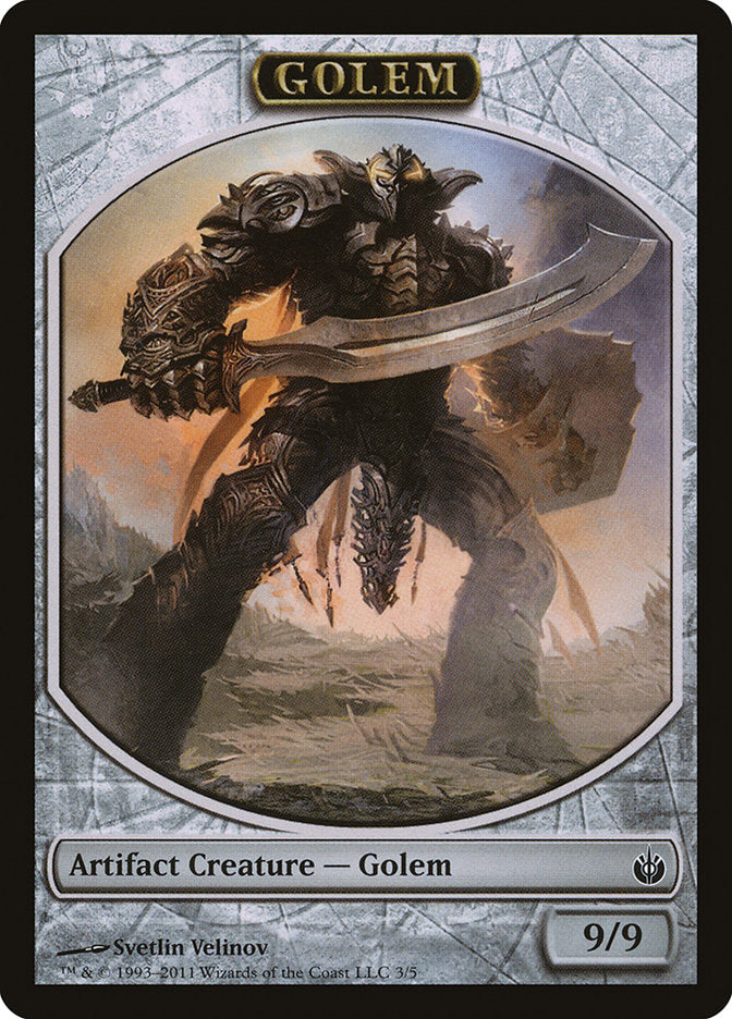 Golem Token [Mirrodin Besieged Tokens] | Boutique FDB TCG