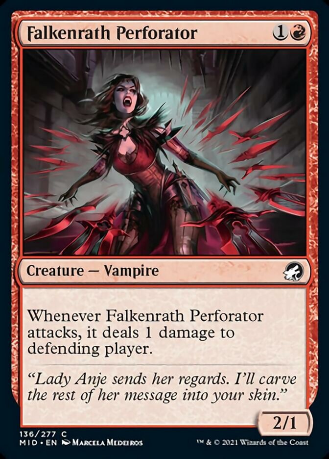 Falkenrath Perforator [Innistrad: Midnight Hunt] | Boutique FDB TCG