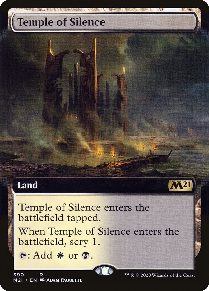 Temple of Silence (Extended Art) [Core Set 2021] | Boutique FDB TCG
