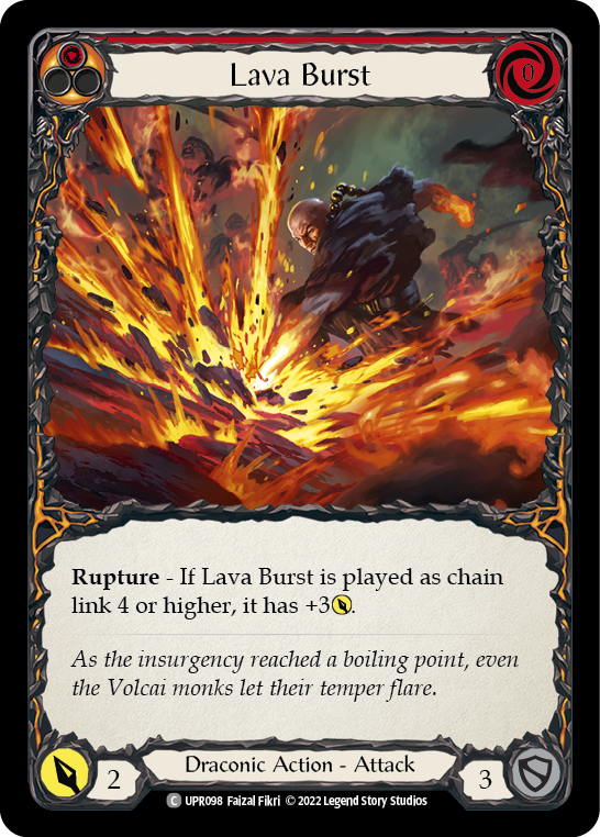 Lava Burst [UPR098] (Uprising)  Rainbow Foil | Boutique FDB TCG