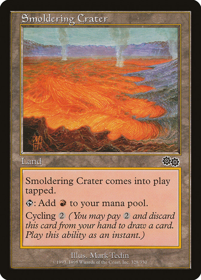 Smoldering Crater [Urza's Saga] | Boutique FDB TCG