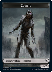Zombie // Human Soldier Double-Sided Token [Game Night: Free-for-All Tokens] | Boutique FDB TCG