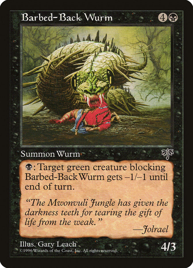 Barbed-Back Wurm [Mirage] | Boutique FDB TCG