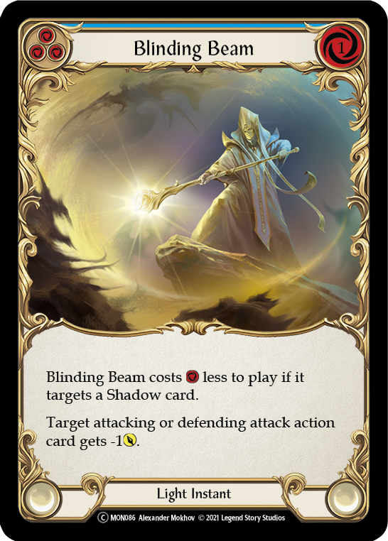 Blinding Beam (Blue) [U-MON086] (Monarch Unlimited)  Unlimited Normal | Boutique FDB TCG