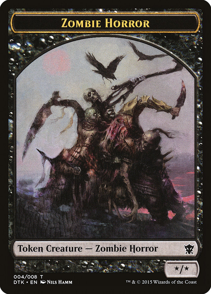 Zombie Horror Token [Dragons of Tarkir Tokens] | Boutique FDB TCG