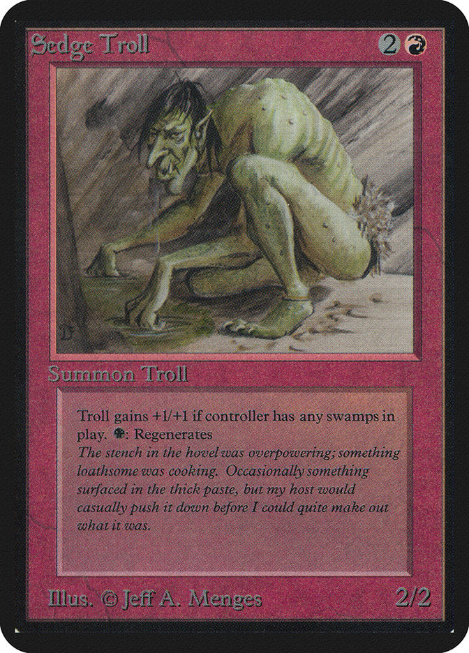 Sedge Troll [Alpha Edition] | Boutique FDB TCG