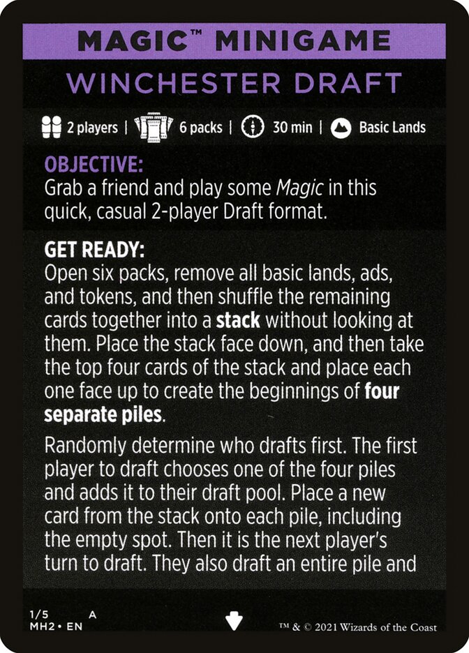 Winchester Draft (Magic Minigame) [Modern Horizons 2 Minigame] | Boutique FDB TCG