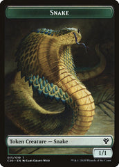 Beast (010) // Snake Double-Sided Token [Commander 2020 Tokens] | Boutique FDB TCG