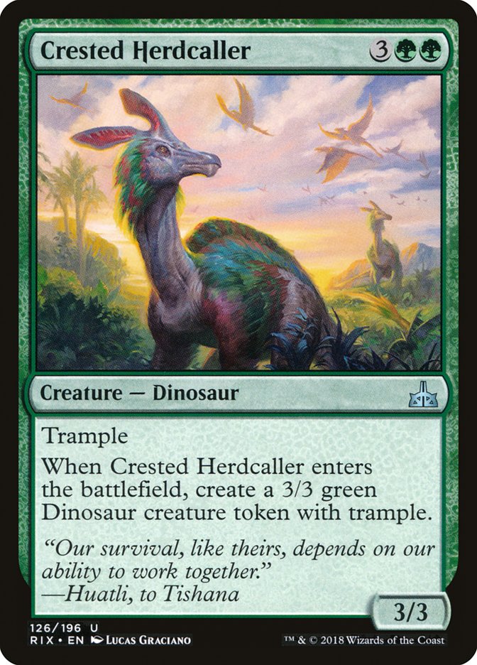 Crested Herdcaller [Rivals of Ixalan] | Boutique FDB TCG