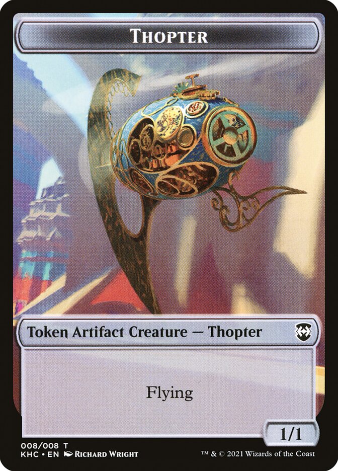 Replicated Ring // Thopter Double-Sided Token [Kaldheim Commander Tokens] | Boutique FDB TCG