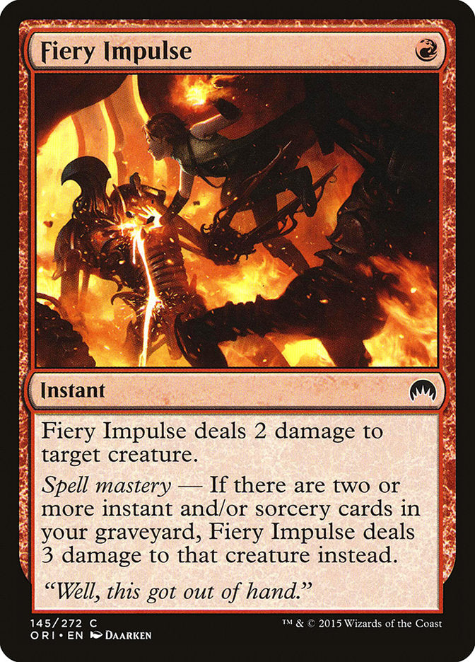 Fiery Impulse [Magic Origins] | Boutique FDB TCG